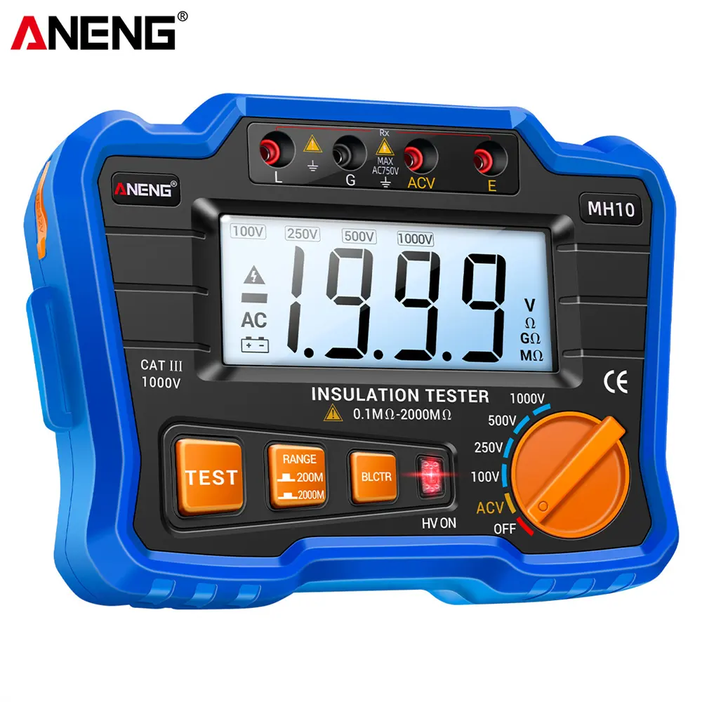 Digital Megaohm Meter Isolation widerstands tester Hochpräziser Elektriker Hoch widerstands messer Elektronischer Guangdong Gua Tony