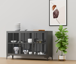 Tủ trưng bày kính phòng khách tủ quần áo kính tủ kim loại tủ với cửa kính phòng khách - Product Image 4