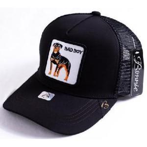 Gorra Trucker Bad Boy Rottweiler, Ajustable, de Malla, Estilo Urbano, Unisex, para Adultos, Primavera/Verano, Casual, con Panel Frontal Bordado - Product Image 1