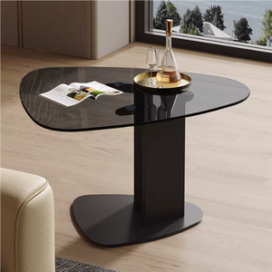 YINGBAO 142-1 <span class=keywords><strong>Tavolino</strong></span> d'Angolo <span class=keywords><strong>in</strong></span> <span class=keywords><strong>Vetro</strong></span>, <span class=keywords><strong>Tavolino</strong></span> da Caffè Ecologico e Durevole, Facile da Montare, Arredamento Moderno e Minimalista per Soggiorno e Ingresso - Product Image 1