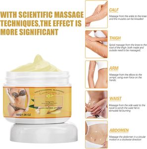Crema Massaggiante Dimagrante Anticellulite al Ginger per Tutto il Corpo, Durata 6 Mesi, per Pancia, Cellulite, Lenitiva e Rilassante - Product Image 3