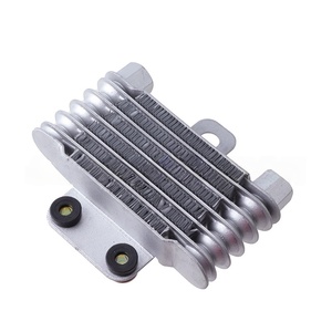 Factory Direct Supply Suitable for Off-road Motorcycle Accessories Modified Oil Cooler <b>Engine</b> Oil Radiator Silver - Product Image 3