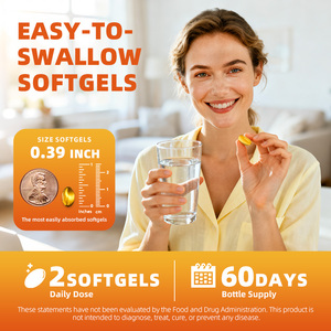 Cápsulas de Vitamina <span class=keywords><strong>E</strong></span> Softgel 60pcs 1000IU de Marca Privada Suplementos Herbais de Rápida Absorção - Product Image 5