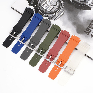 Bracelet de montre 16 mm en TPU pour <span class=keywords><strong>Casio</strong></span> GA2100 <span class=keywords><strong>GM2100</strong></span>, bracelets de montre pour femmes et hommes, à libération rapide - Product Image 2