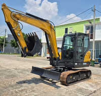 Excavatrice sur chenilles XE60G de 6 tonnes, trois modes de travail pour creuser, briser et niveler