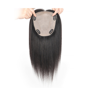 FYD Lightweight Double Needle <strong>Wig</strong> Piece Women's Top <strong>Hair</strong> Covering White Baby <strong>Hair</strong> Natural Seamless Remy European <strong>Hair</strong> Fringes - Product Image 1