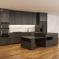GOLDENHOME CUSTOMIZE Armoire de cuisine modulaire |   8 couleurs |   Étagères verticales à lattes LED chauffantes |   Minimaliste |   Panneau en mélamine
