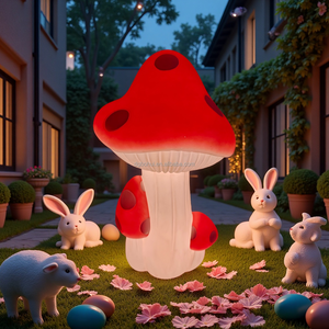 LED Garden Mushroom Lights - Plant Garden <b>Decorative</b> Lighting - <b>Spring</b> Easter <b>Decorations</b> - Product Image 2