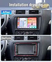 Autoradio multimédia GPS Carplay BT Linux 9 pouces pour Volkswagen VW Polo Jetta Skoda Octavia 2 Golf 5 7 Touran Polo Tiguan