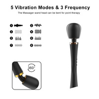 Vibrateur électrique LOVE, 10 modes, étanche IPX6, silicone et métal, charge magnétique USB, autonomie de 45 minutes, vente d'usine