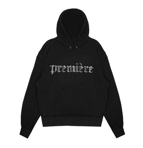 Sudaderas con capucha de diamantes de imitación personalizadas de alta calidad unisex teñidas para la temporada de primavera - Product Image 1