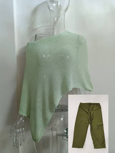 Neue Damen Shorts Sets Gestricktes Schal Top und Shiny Shorts 2-teiliges Set Casual Streetwear Zweiteiliges Set für Damen Outfits - Product Image 5