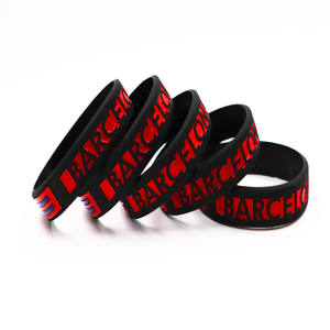 סין מפעל הסיטונאי מותאם אישית כדורגל סיליקון wristbands בצבעים שונים לאירועים wristbands קידום מכירות - Product Image 4