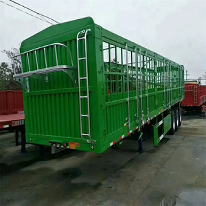 Valla de tres ejes y cuatro ejes para remolque, valla de carga lateral, camioneta cerrada, barata, en venta - Product Image 1