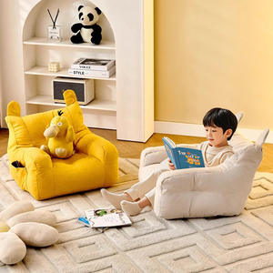 Canapé-lit en peluche pour enfants, siège individuel, pour enfants de 3 ans et plus, design contemporain confortable, pour garçons et filles - Product Image 4
