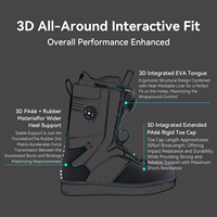 Nouvelles bottes de snowboard pour adultes, à enfiler rapidement, imperméables, pour le snowboard, Air Force 3.0