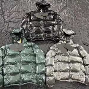 Veste d'hiver MON Luxury Casual Warmth 100% duvet d'oie, coupe-vent et imperméable, à capuche, pour homme - CL ER - Product Image 3