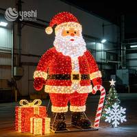 Décoration de renne rougeoyante faite à la main de qualité supérieure-Lanterne de renne LED pour décoration extérieure de Noël e