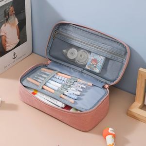 2026 Hot Selling Large Capacity <b>School</b> Students Pencil case Custom Different Colors and logo Cute and Fashion Pencil case - Product Image 3