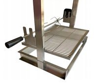 Santa Maria Grill Built in Brick Bbq Diy Cooking Grill Argentine Barbecue V Grille Hauteur Réglable avec Poulet Rôtisserie