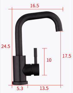 Gute Qualität Fabrik Full Set SUS304 Edelstahl Wasserhahn Mattschwarz Badezimmer Waschbecken Waschbecken Wasserhahn Einloch montage Keramik - Product Image 3