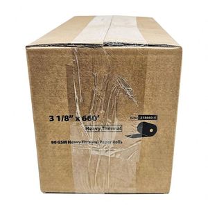 Rouleaux de papier thermique pour distributeurs automatiques (ATM) de 2 1/4 po x 675 pi, grammage lourd, 80 g/m², sans BPA, 8 rouleaux/boîte. Acheter des rouleaux pour caisses enregistreuses. - Product Image 2