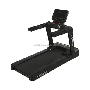 Máquina de correr con pantalla LED de Monitor grande Popular, cinta de correr curvada, equipo de gimnasio cardiovascular, cinta de correr comercial