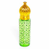 Flacons de parfum à bille vides de 8 ml, design luxueux, noir, bleu, rouge, vert, violet, or, attar, cosmétique essentiel