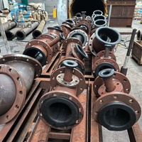 Tuyau en polyuréthane ultra résistant à l'usure doublé d'acier avec caoutchouc anti-corrosion et revêtement en PTFE pour systèmes de transport industriel