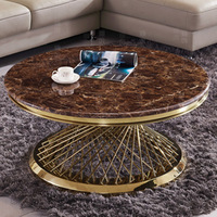 Table basse moderne en métal de style luxe léger pour salon, meubles de maison