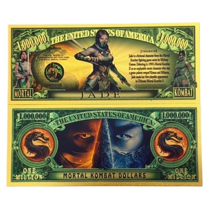 2026 12 soorten Amerika Mortal Kombat bankbiljetten miljoen bankbiljetten in 24K verguld goud voor geschenken - Product Image 3