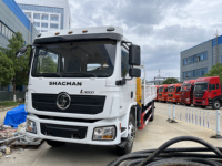 Camion de fret Shacman L3000 4x2 avec grue à flèche rigide, véhicule de transport de matériaux hydraulique auto-chargeur, à vendre