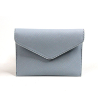 Dompet Wanita Tipis Portabel dengan Kancing, Produsen Dompet Custom, Dompet Wanita dengan Logo Embos, MOQ Kecil