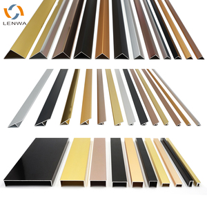 LENWA Profilés de carreaux en ALUMINIUM Colorés Décoratifs Métalliques Aluminium Mur T Forme <span class=keywords><strong>Carrelage</strong></span> Bordure <span class=keywords><strong>Coin</strong></span> Transition - Product Image 5