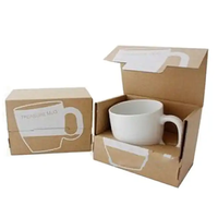 Boîte d'emballage et d'expédition personnalisée pour tasses en céramique ondulée et mugs en porcelaine
