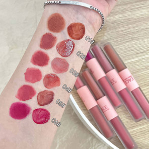 Nouveau Gloss à Lèvres Velours Mat Double Embout avec Miroir, Huile à Lèvres Hydratante et Brillante, Cosmétiques Coréens, Vente en Gros - Product Image 2