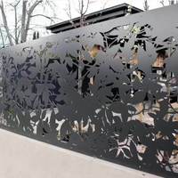 Panneaux décoratifs en aluminium découpés au laser, panneaux en tôle perforée, systèmes de décoration murale, revêtement mural extérieur