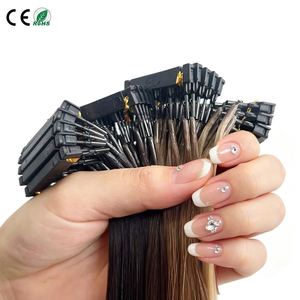 Extensions de cheveux 6D en cheveux humains naturels, 20 pouces, noirs, lisses, extensions rapides, 100% cheveux humains Remy, extensions de cheveux 6D - Product Image 1