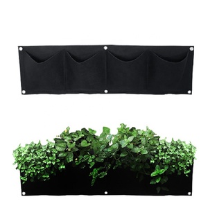 Maceta Colgante de Pared Ecológica de Fieltro Negro de 5 Galones para Jardín y Hogar, Bolsa de Cultivo para Plantas Verticales - Product Image 5