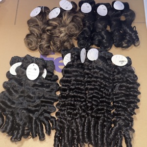En stock : Lot de cheveux bruts cambodgiens vierges à cuticules alignées, vente en gros, double trame - Product Image 6
