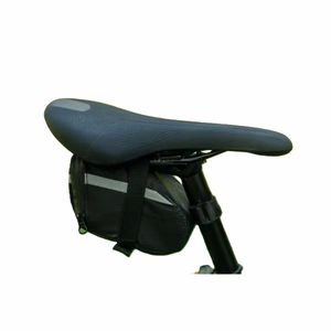 Proveedor de Taiwán, accesorios de bicicleta de Color negro personalizados, bolsa de sillín de bicicleta con cremallera - Product Image 1