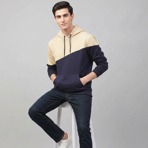 Wholesale Blank Street Wear <b>Sweatshirt</b> Fleece Men Hoodies Plain Cotton Custom Logo Men's Hoodie - Product Image 1
