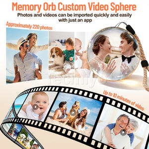 Video kristal top Wifi 3d Video Daiy Led ekran ve hoparlör ile özelleştirilmiş Video kristal top bellek kristal küre - Product Image 3