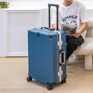 Aluminum <b>Frame</b> Suitcase 20 Inch Multi Functional Lock With Swivel Wheels For Travel - Product Image 3