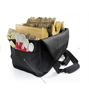 Échantillon Gratuit - Promotion Exceptionnelle : Sac de Transport pour Bûches de Bois de Chauffage - Noir - Sac de Transport Robuste et Durable pour Bois - Conception Autoportante avec - Product Image 4