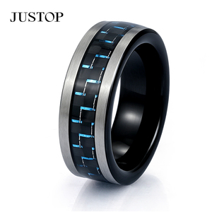 Anillos Unisex de Acero Inoxidable con Patrón de Cadena, Chapados en Negro, Estilo Punk, Joyería para Uso Diario - Product Image 3