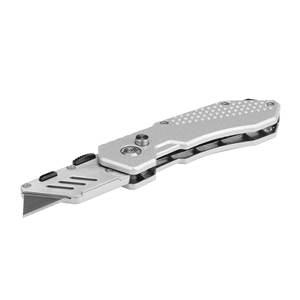 سكين جديد قابل للطي بمقبض من سبائك الألومنيوم، سكين جيب بشفرة شبه منحرفة، سكاكين متعددة الاستخدامات قابلة للطي مع قفل - Product Image 3