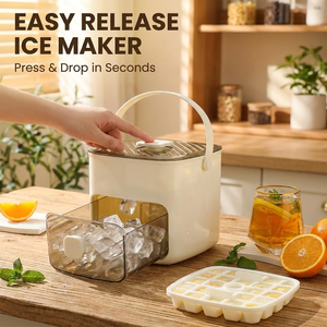 Yaolan Household Square ABS PET PP Ice Making <b>Mold</b> 500ml Capacity Green/White Easy to Demold Eco-Friendly - Product Image 4
