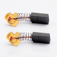 Brosses en carbone de remplacement toutes tailles HUAYU pour meuleuse d'angle sans fil électrique 110V/220V, outils électriques de moteur d'usine
