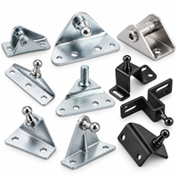 Support de pivot à rotule pour vérin à gaz, plaque de montage en Z fendue pour vérin de levage, personnalisé OEM